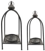 Lanterna in vetro 75 x 33 cm