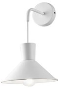 Applique D22 cm ELIO in metallo verniciato Bianco