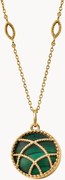 Collana placcata oro con pietre preziose Etienne