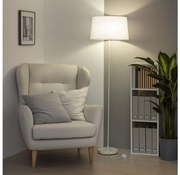 Brilagi - Lampada LED da terra CERIA 1xE27/40W/230V Ø 45 cm bianca