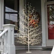 Albero di Tiglio con Micro Led Bianco Caldo e Effetto Flash, H 60 CM