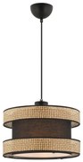 Lampadario a sospensione HALO 1xE27/60W/230V marrone/beige