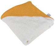 Asciugamano in mussola gialla con cappuccio 75x75 cm - Bébé Douceur