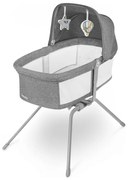 Lionelo - Lettino da viaggio 3 in 1 MALIN Grigio Pietra