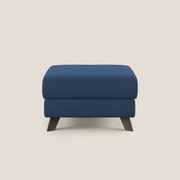 Moon Pouf contenitore e piedini alti in tessuto morbido impermeabile T02 blu