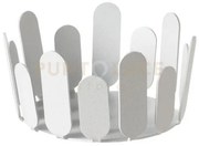 Bomboniera cestino park bianco in ferro 9,5 x 5,5h cm