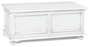 Cassapanca FLAMINIA in legno bianco 100×44&#215;51 cm