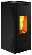 Stufa a pellet canalizzata Talo 11 10.4 kW nero