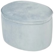 Pouf per bambini in velluto azzurro Lil Sofa - Roba