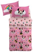 Copriletto Trapuntato Piazza e Mezza Minnie rainbow Disney,
