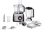 Bosch - MC812M814 robot da cucina de 1250 w 3,9 l Nero, Acciaio inox, Trasparente