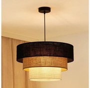 Brilagi - Lampadario a cavo ASPEN LUNETA 1xE27/15W/230V Ø45 nero/beige/crema