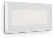 Faretto Moderno Indio Alluminio Bianco Led 8W 3000K Luce Calda