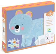 Gioco creativo - colori a dita e adesivi