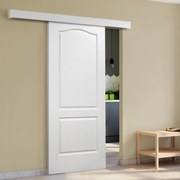 Porta scorrevole Ipanema in mdf bianco, L 93 x H 212 cm, con binario Atelier bianco Reversibile