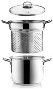 Pentola per pasta in acciaio inox con coperchio Anett, 6 l - Orion