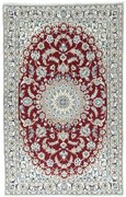 Nain Tappeto 100 x 160 Rosso (Iran) Annodato A Mano