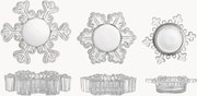 Set di 3 portalumini Dania