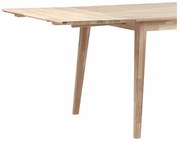 Piano in rovere chiaro per allungare il tavolo da pranzo pieghevole in rovere Filippa - Rowico