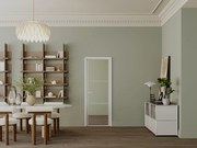 Blocco porta reversibile H204 x L73 cm in Alluminio e Vetro temperato Bianco  - MASERU
