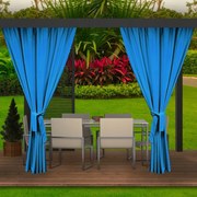 Lussuose tende blu esterne per il padiglione del giardino 155 x 240 cm