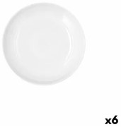 Piatto Fondo Ariane Artisan Ceramica Bianco 25 cm (6 Unità)