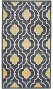Tappeto lavabile giallo-grigio 200x80 cm - Vitaus