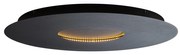 Plafoniera moderna nera 60cm con LED dimmerabile a 3 livelli - Morning