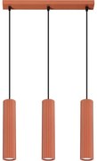Sollux SL.1632 - Lampadario a sospensione con filo KARBON 3xGU10/10W/230V rosso