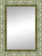 Specchio rettangolare in legno argento 100 x 140 cm