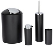 WENKO 24078800 - Set CALVO 6,5x13 cm nero/cromo lucido