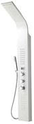 Pannello doccia bianco con 4 getti e monitor per la temperatura