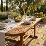 TURRIS - tavolo da giardino allungabile in legno massiccio di acacia 180/240