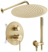 Set doccia da incasso Rea Foss Clif Brush Gold + BOX