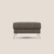 Star Pouf con piedini alti in tessuto impermeabile morbido intreccio T06 marrone