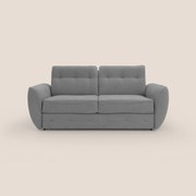 Zeus Divano letto scandinavo con schienale alto in tessuto impermeabile T02 grigio