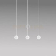Guya s/3 - sospensione 3 luci a led lineare 3000k 1525lm 24w bianco
