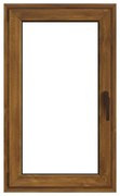 Finestra in PVC Rovere dorato L 80 x H 140 cm, 1 anta apertura a sinistra