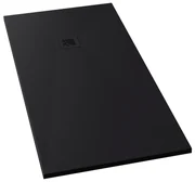Piatto Doccia 80x80 Effetto Pietra Korzilius "Stone" Nero Opaco