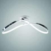 Plafoniera LED Infinity argento IP20 bianco naturale