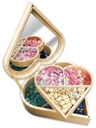 Perline di varie forme in cofanetto di legno – Cuore