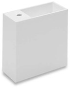 Lavabo Destro 40x20 con vano Laterale e Sifone bianco Satinato Compact 739120621 Cosmic