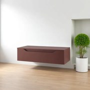 Cassetto da bagno sospeso 100 cm Ruggine Opaco - GIGLIO