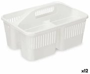 Secchio organizzatore Detergente Bianco Plastica 31,3 x 18 x 22 cm (12 Unità)