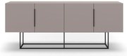 Cassettiera bassa grigio-beige 200x80 cm Titan - Marckeric