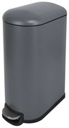 Pattumiera Casual Slim DELINIA a pedale grigio / argento 42 L