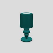 Lampada Da Scrivania Contemporanea Eva D14Cm In Plastica Verde E Alluminio