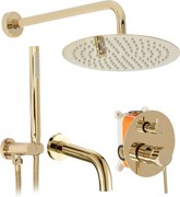 Set da vasca-doccia da incasso Rea Lungo Gold + Box