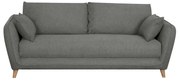 Divano scandinavo 3 posti grigio antracite CREEP