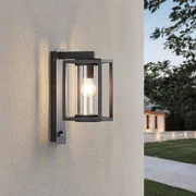 Lucande Applique da esterno Ferda, set da 2, sensore antracite IP44